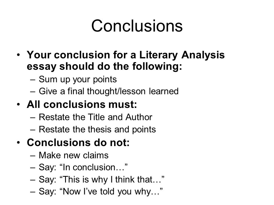 How To Write Literary Analysis Thesis Statement